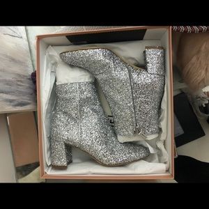 Mansur Gravriel Glitter Booties